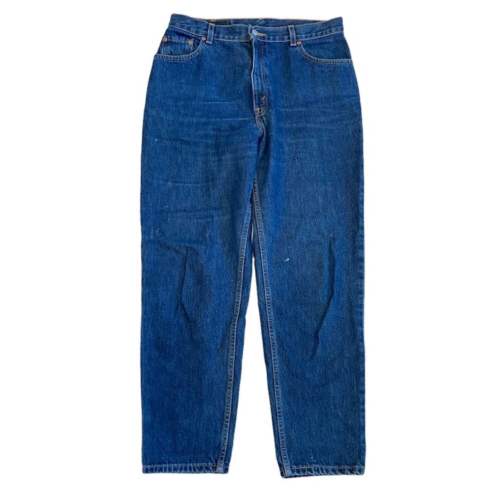 Vintage Y2K Levi’s 550 Relaxed Fit Tapered Leg 100% Cotton Blue Jeans 12 Mis S